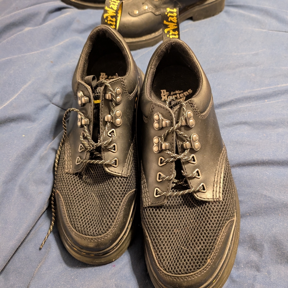 Dr. Martens Black Oxfords Sturdy Design